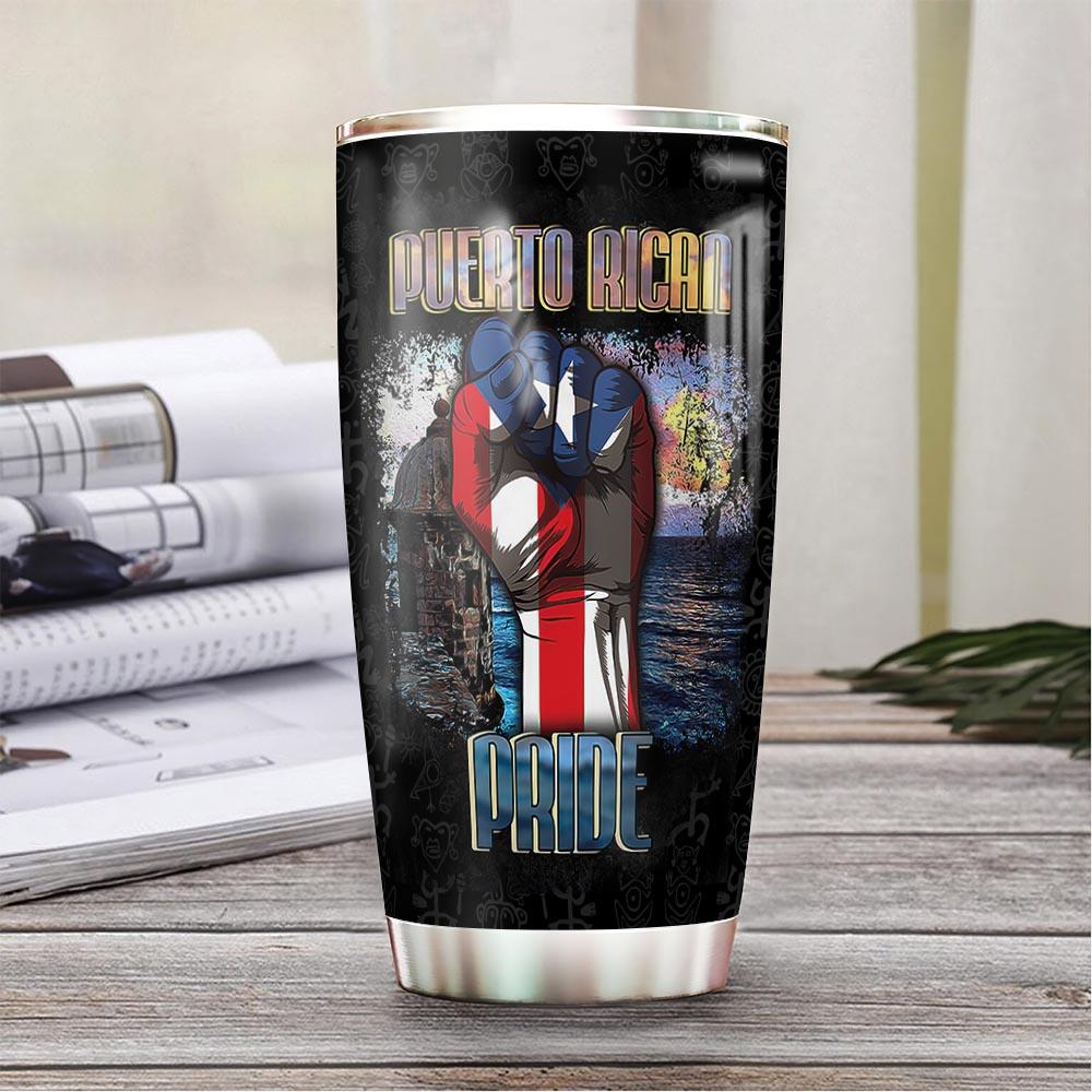 puerto rican pride personalized stainless steel tumbler 7828