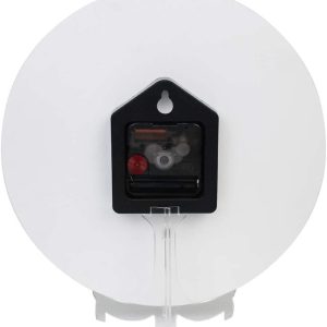 purple lotus flower butterfly printed wall clock 2638