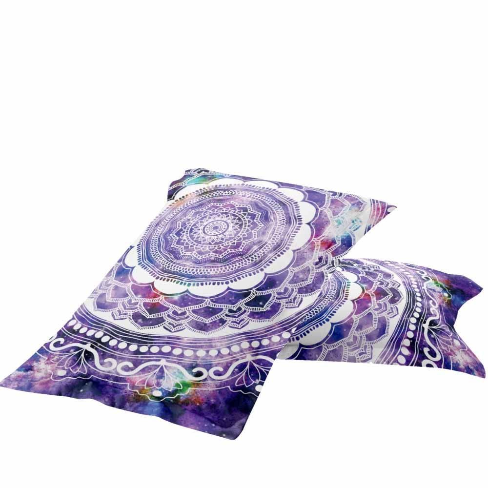 purple mandala pattern printed bedding set bedroom decor 8869