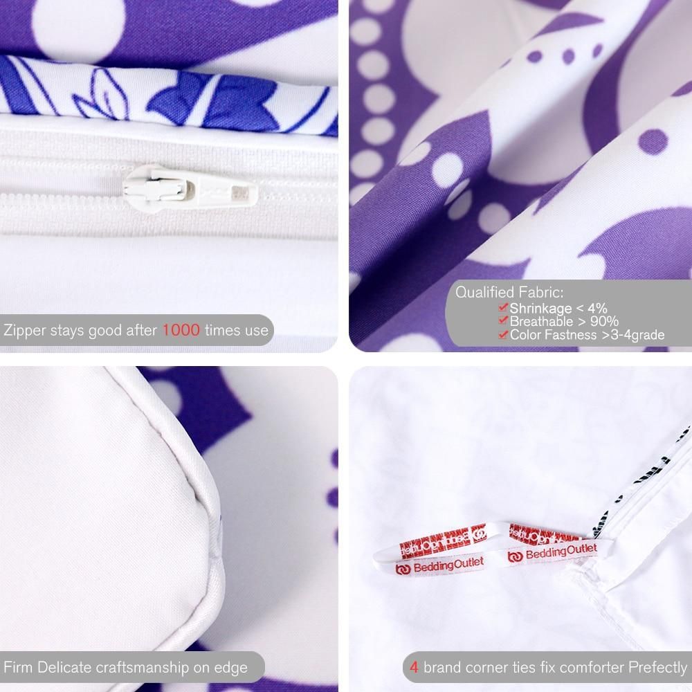 Purple Pink Bohemian Mandala Duvet Cover Bedding Set purple pink bohemian mandala duvet cover bedding set 2768