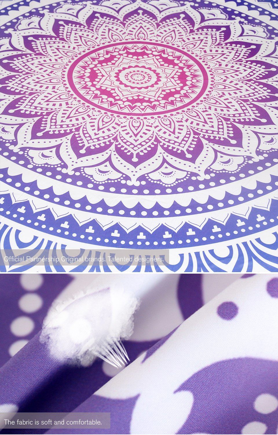 Purple Pink Bohemian Mandala Duvet Cover Bedding Set purple pink bohemian mandala duvet cover bedding set 4589