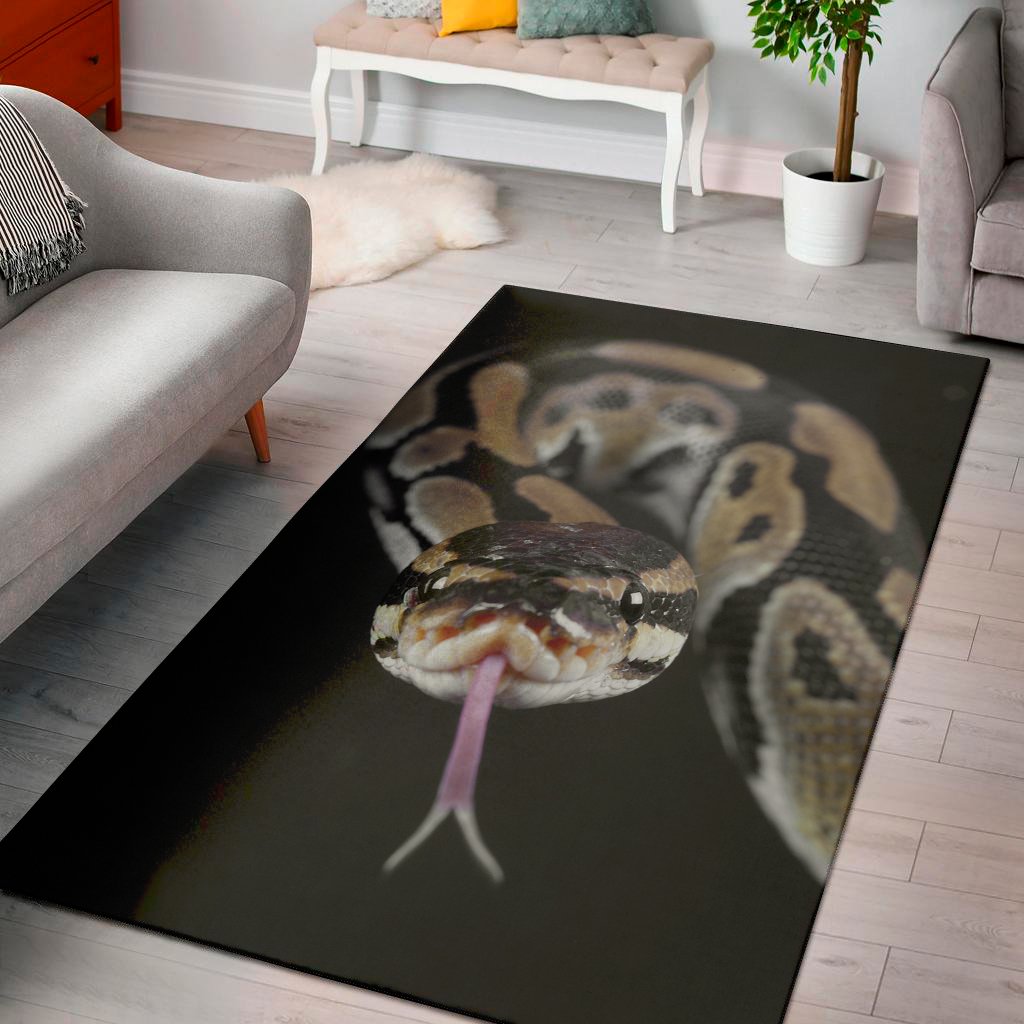 python snake print area rug floor decor 4755
