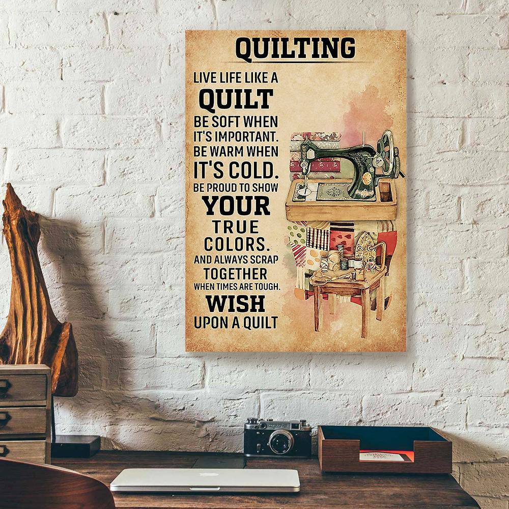 quilting canvas prints wall art decor 8437
