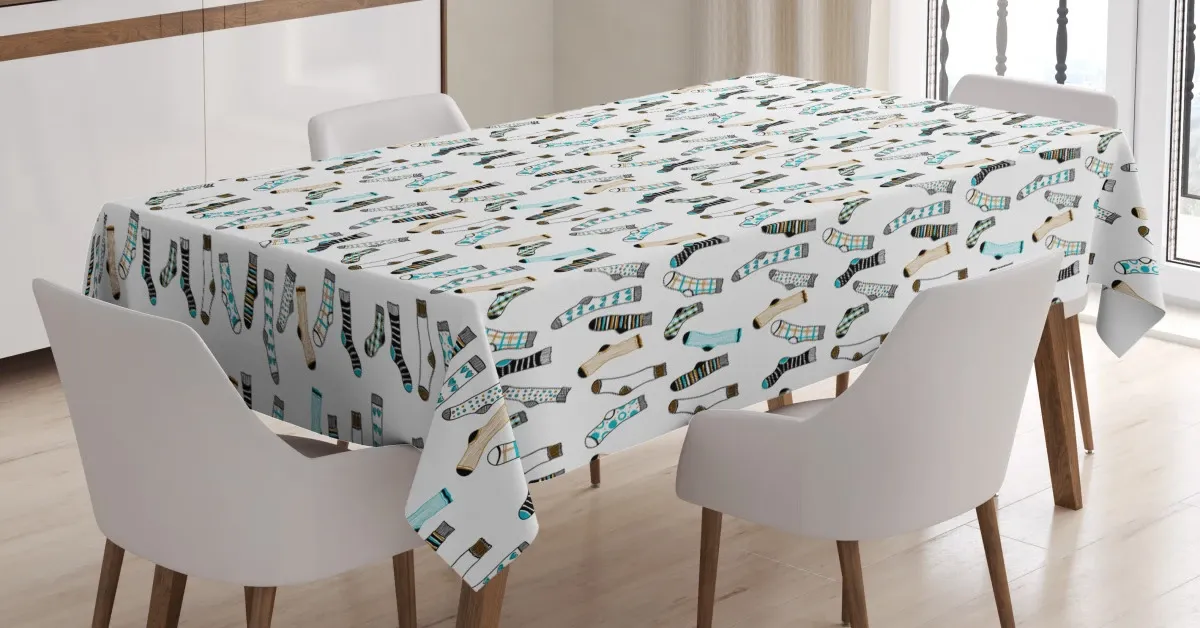 rain of socks laundry 3d printed tablecloth table decor 2311