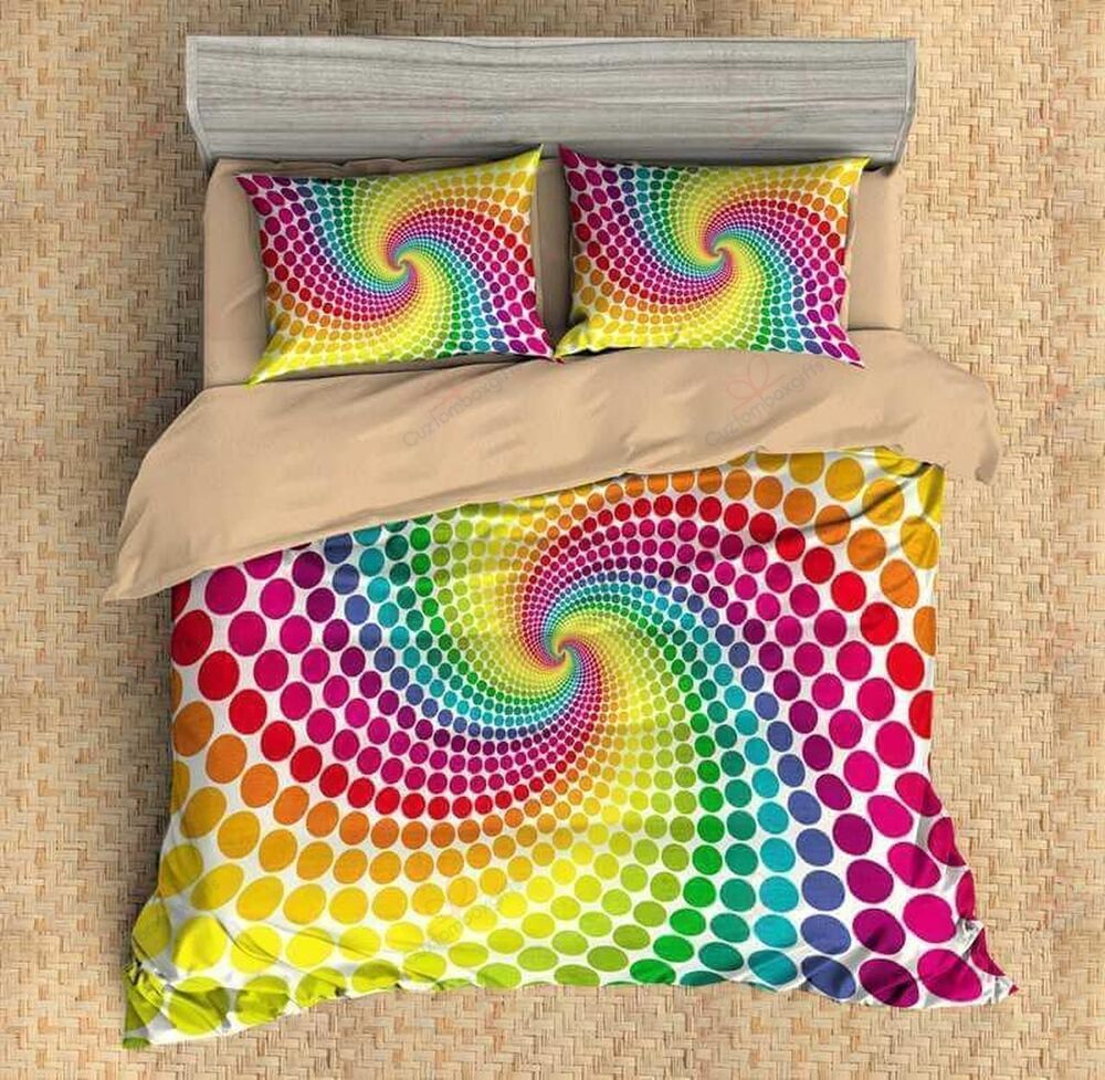 Rainbow Shield Printed Bedding Set Bedroom Decor rainbow shield printed bedding set bedroom decor 1906