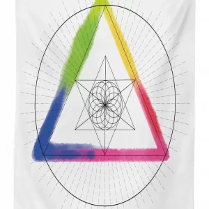 Rainbow Triangle 3D Printed Tablecloth Table Decor 1 rainbow triangle 3d printed tablecloth table decor 7874
