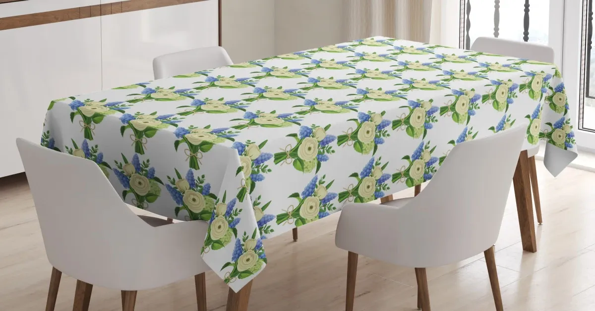 ranunculus bouquets 3d printed tablecloth table decor 3809