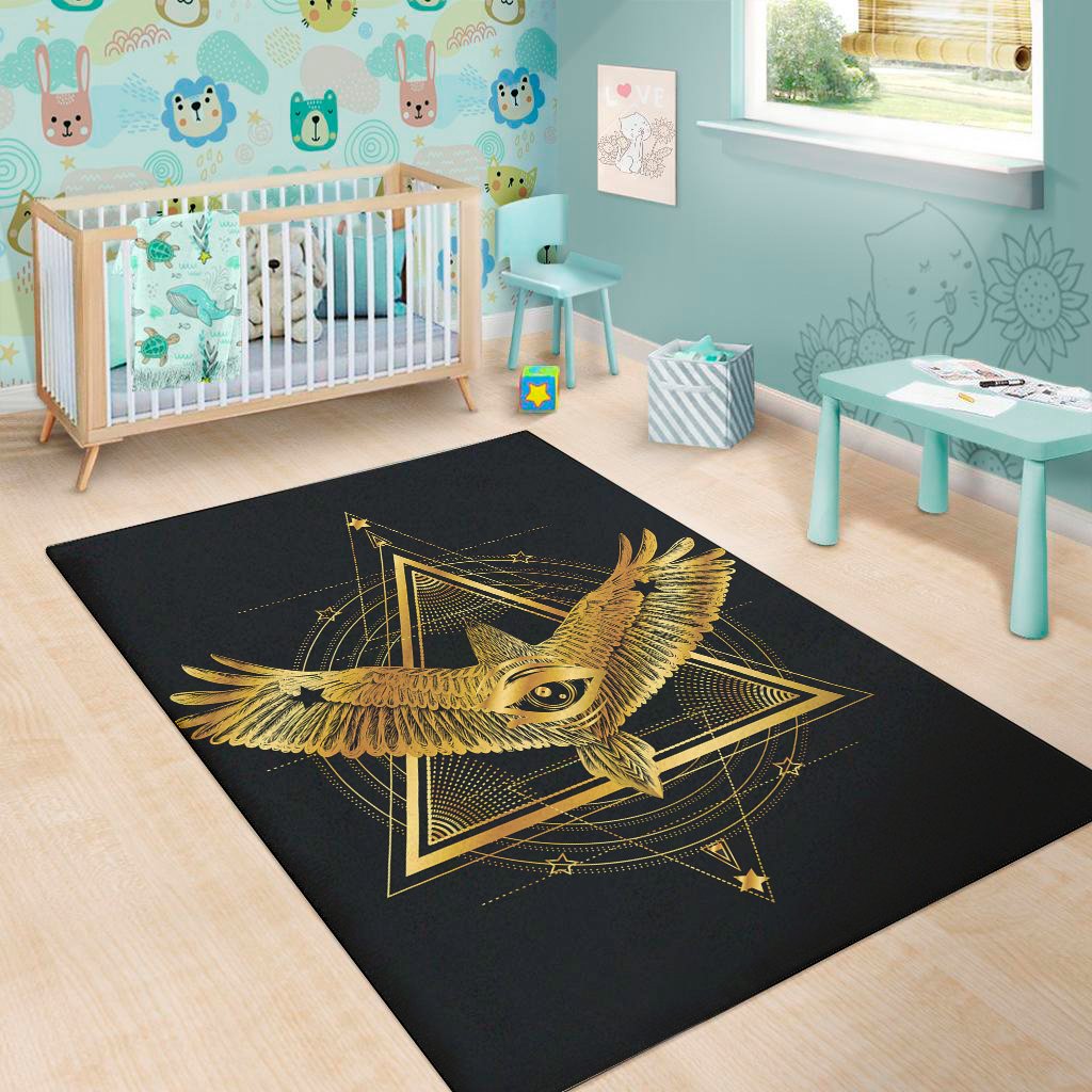raven masonic eye print area rug floor decor 8249