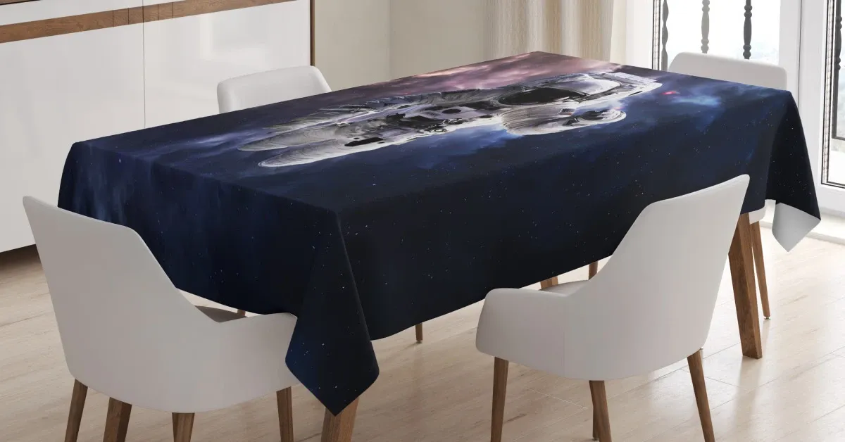 realistic space suit 3d printed tablecloth table decor 7885