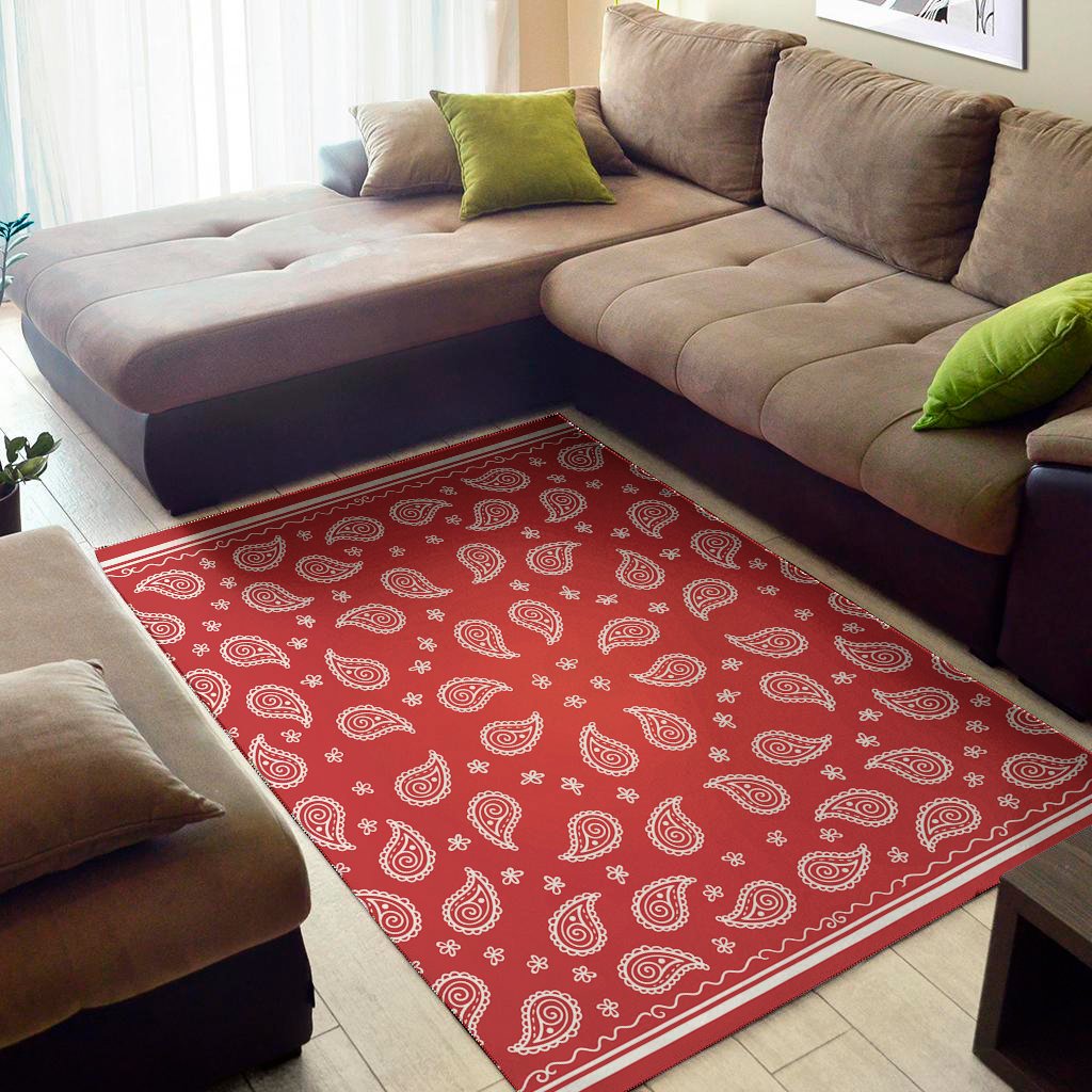 red and white bandana print area rug floor decor 2698