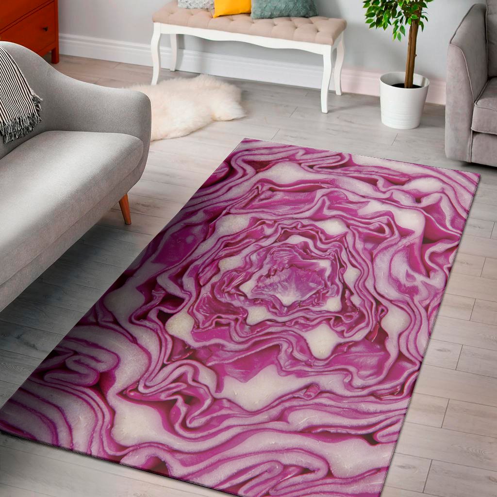 red cabbage print area rug floor decor 3210