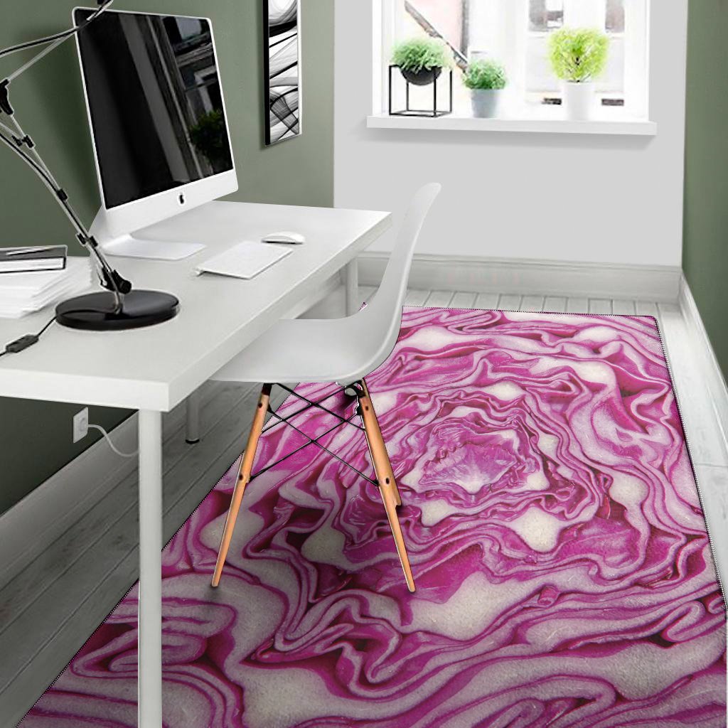 red cabbage print area rug floor decor 3277