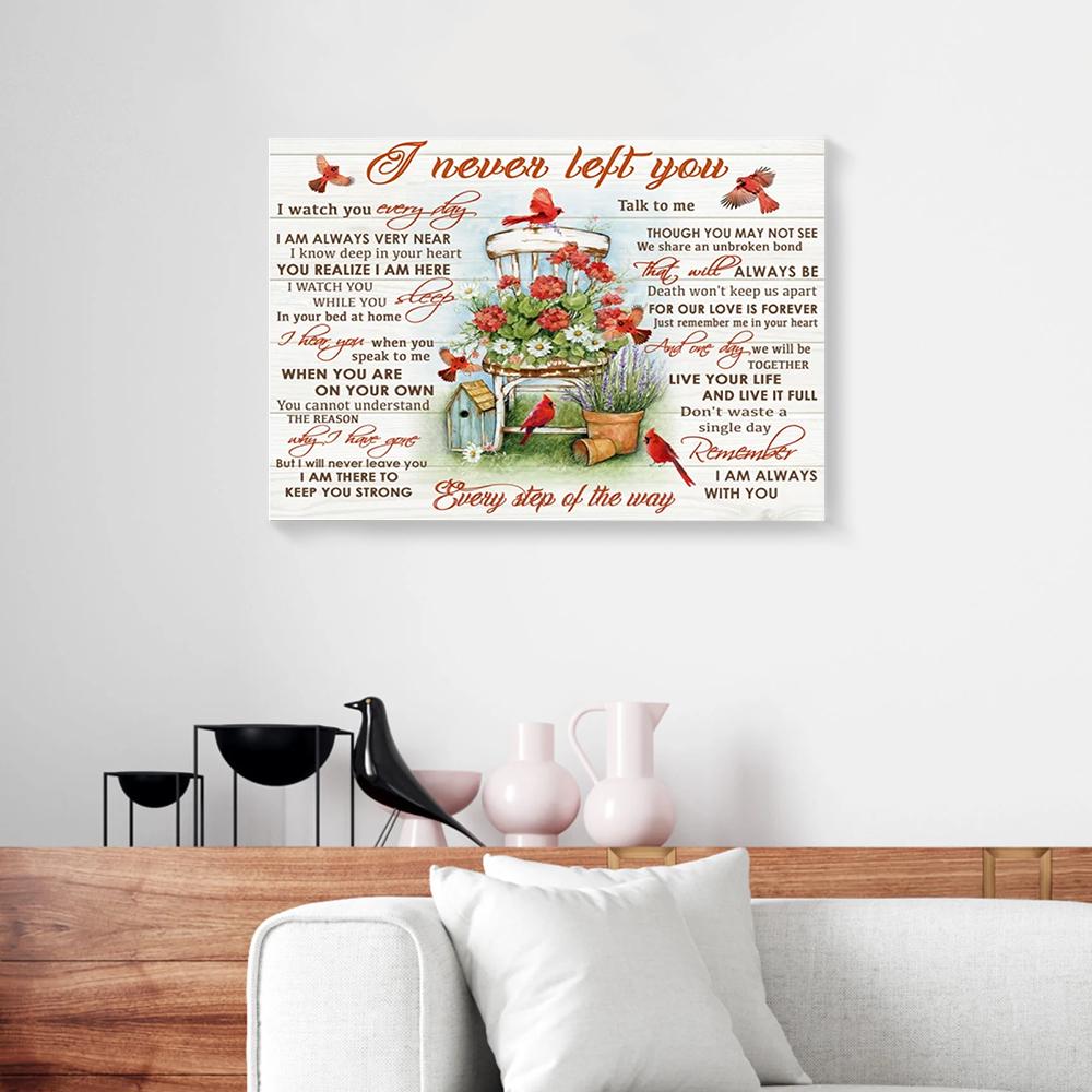 Red Flower Cardinal Canvas Prints - Wall Art Decor red flower cardinal canvas prints wall art decor 3576