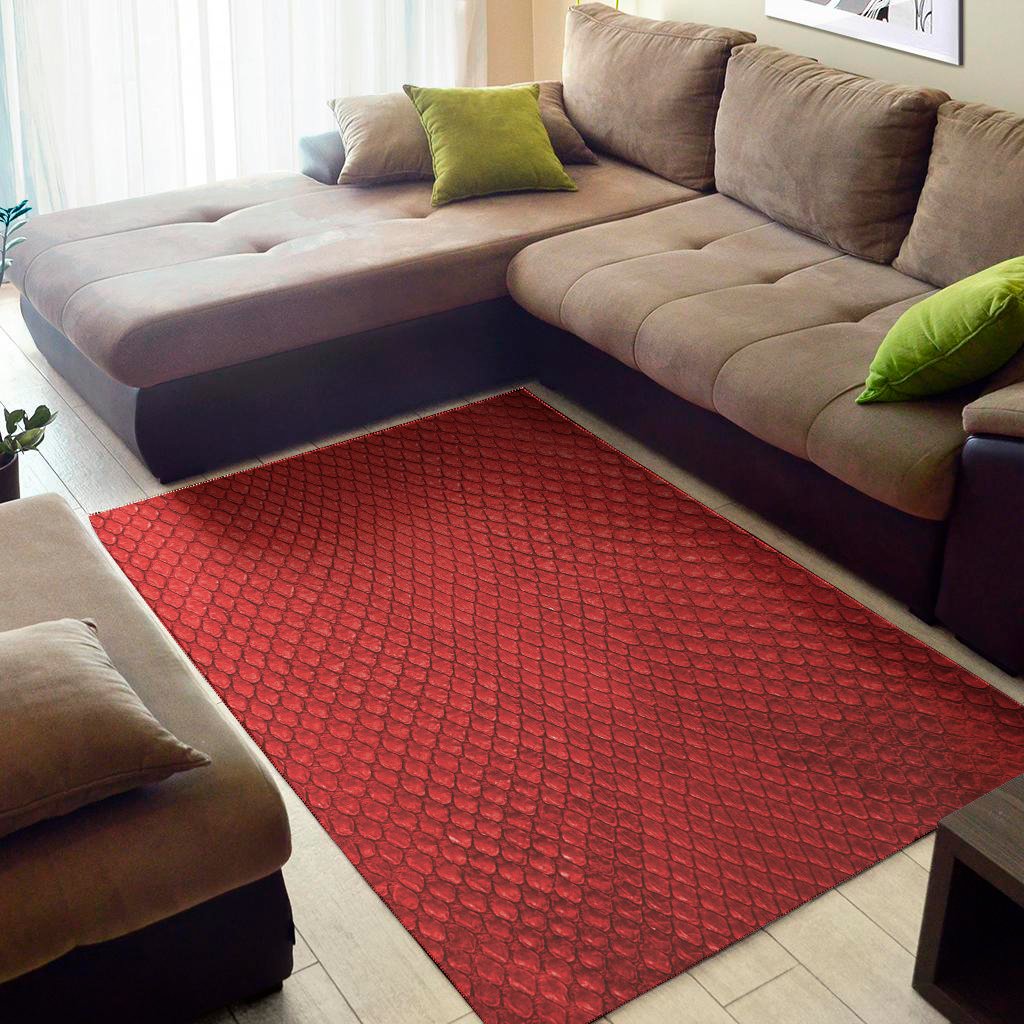 red python snakeskin print area rug floor decor 1742