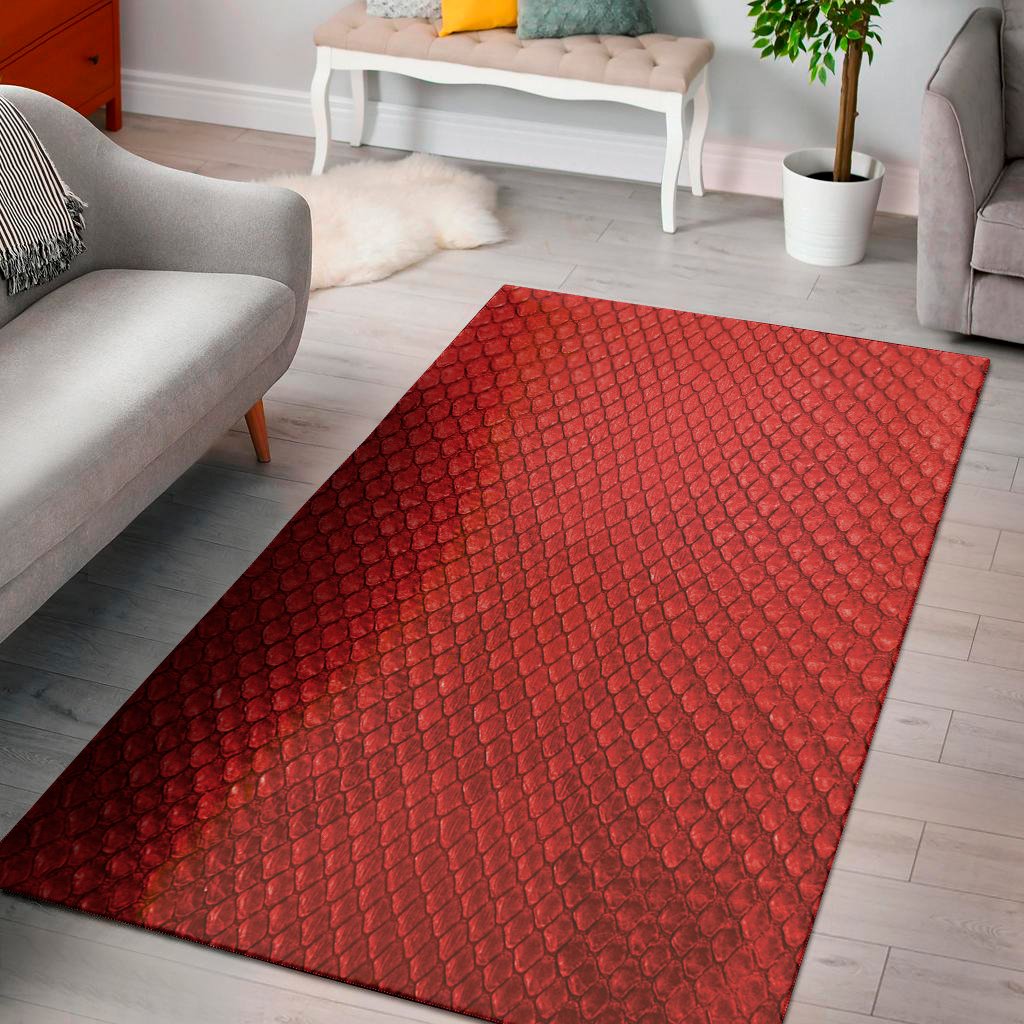 red python snakeskin print area rug floor decor 7078