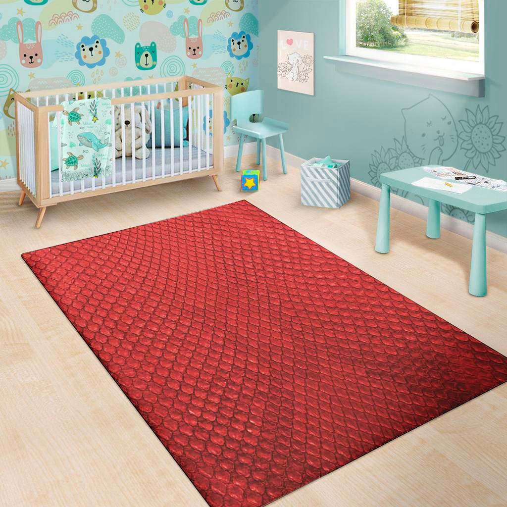 red python snakeskin print area rug floor decor 8987