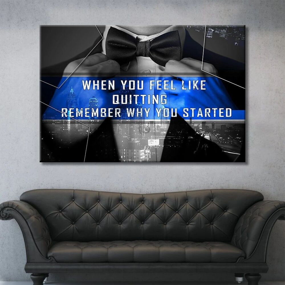 remember why you started motivational positive canvas print wall art decor 6177