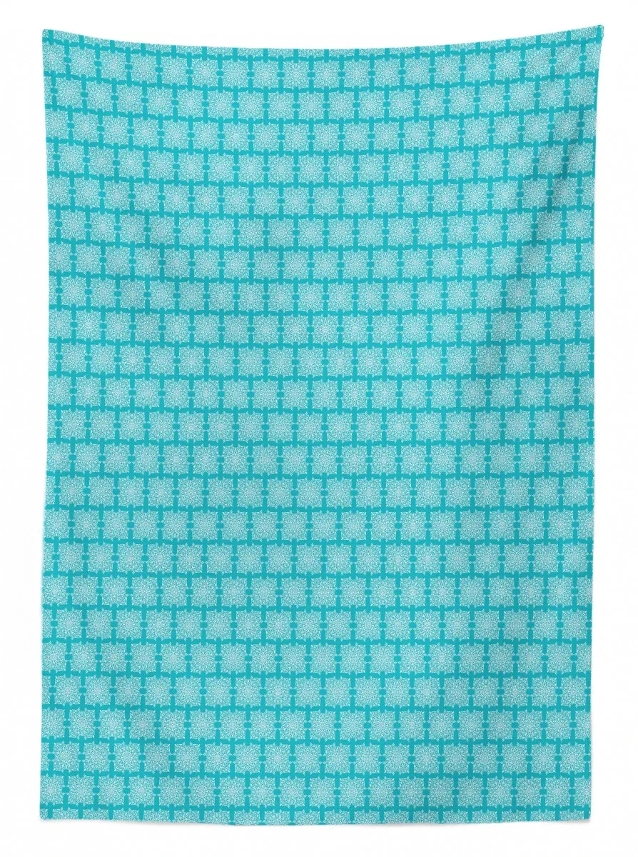 repeating boho motifs 3d printed tablecloth table decor 7968