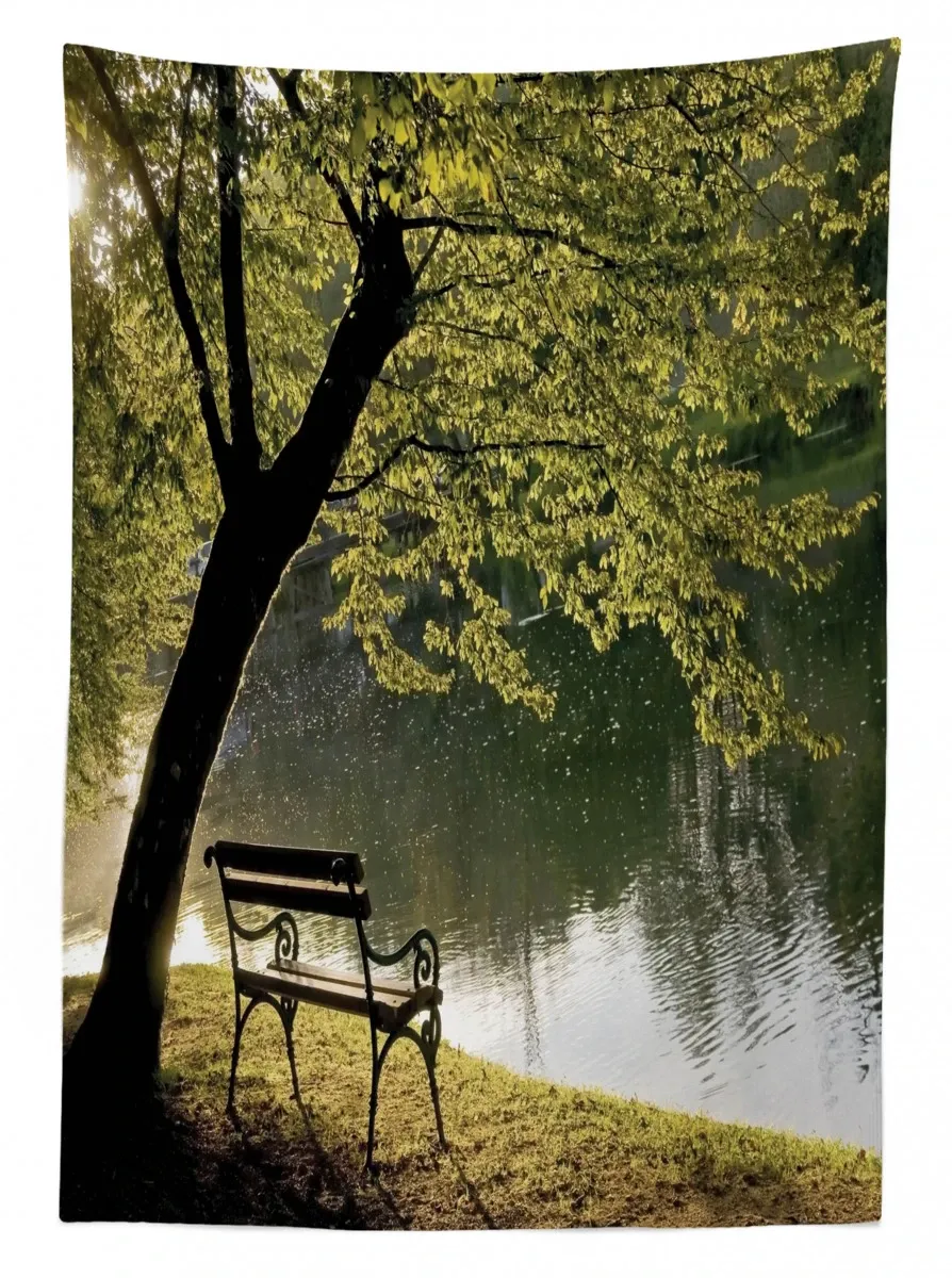 resting at riverside 3d printed tablecloth table decor 2756
