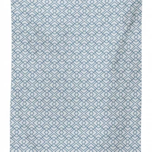 retro blue blossoms 3d printed tablecloth table decor 2050