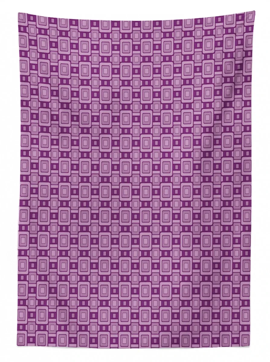 retro geometric tile 3d printed tablecloth table decor 2332