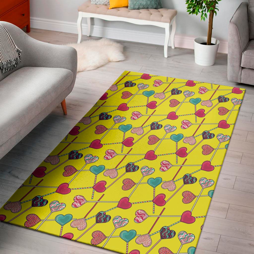 retro lollipop print area rug floor decor 1824