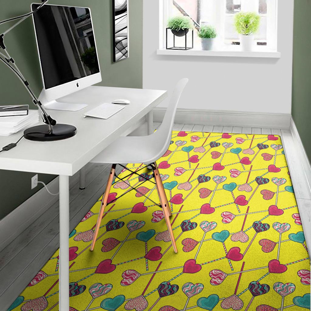 retro lollipop print area rug floor decor 4526