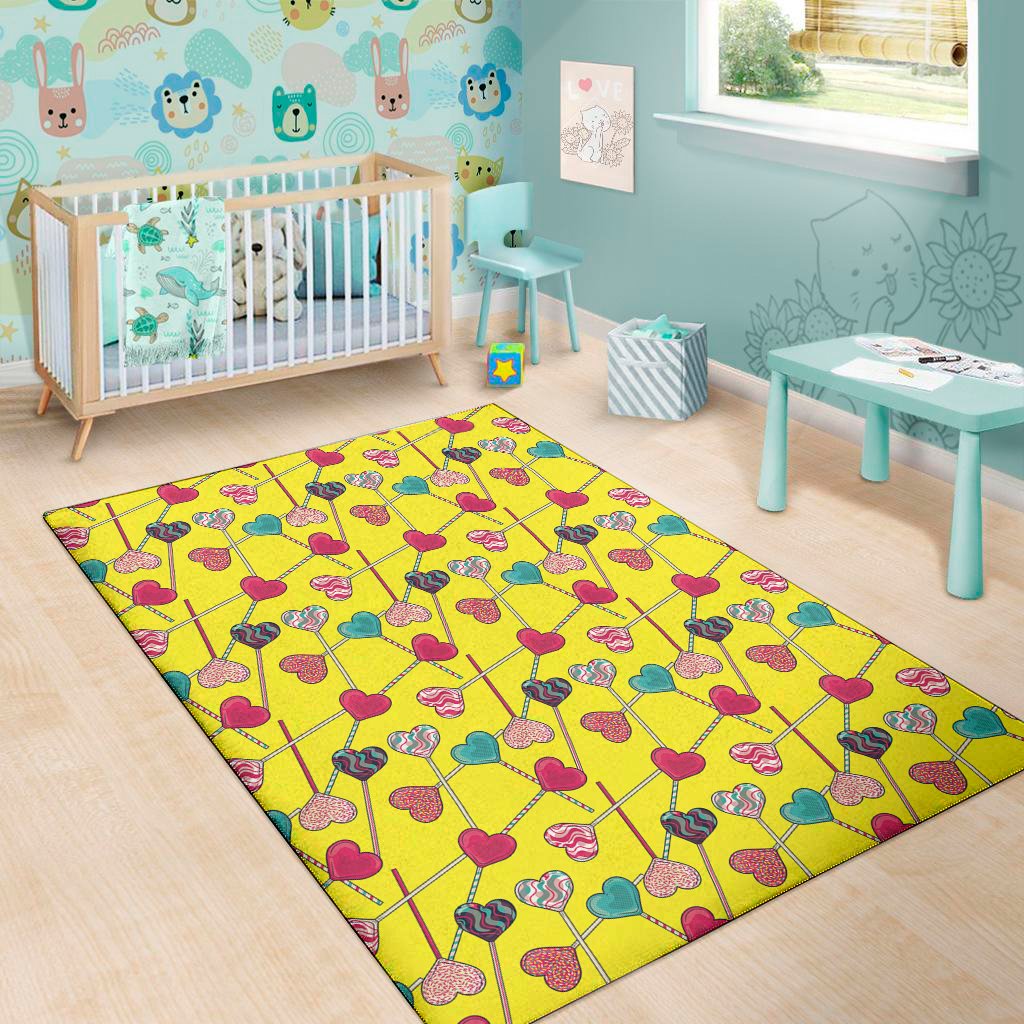 retro lollipop print area rug floor decor 4703