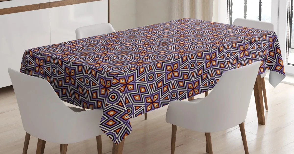 retro mesh composition 3d printed tablecloth table decor 8520