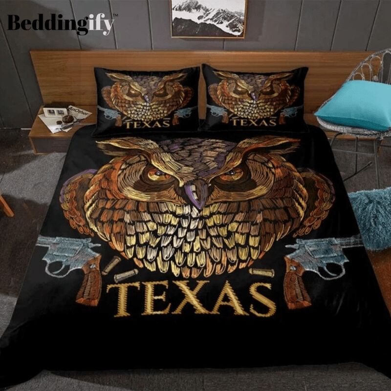 Retro Owl Printed Duvet Cover Bedding Set retro owl printed duvet cover bedding set 1532