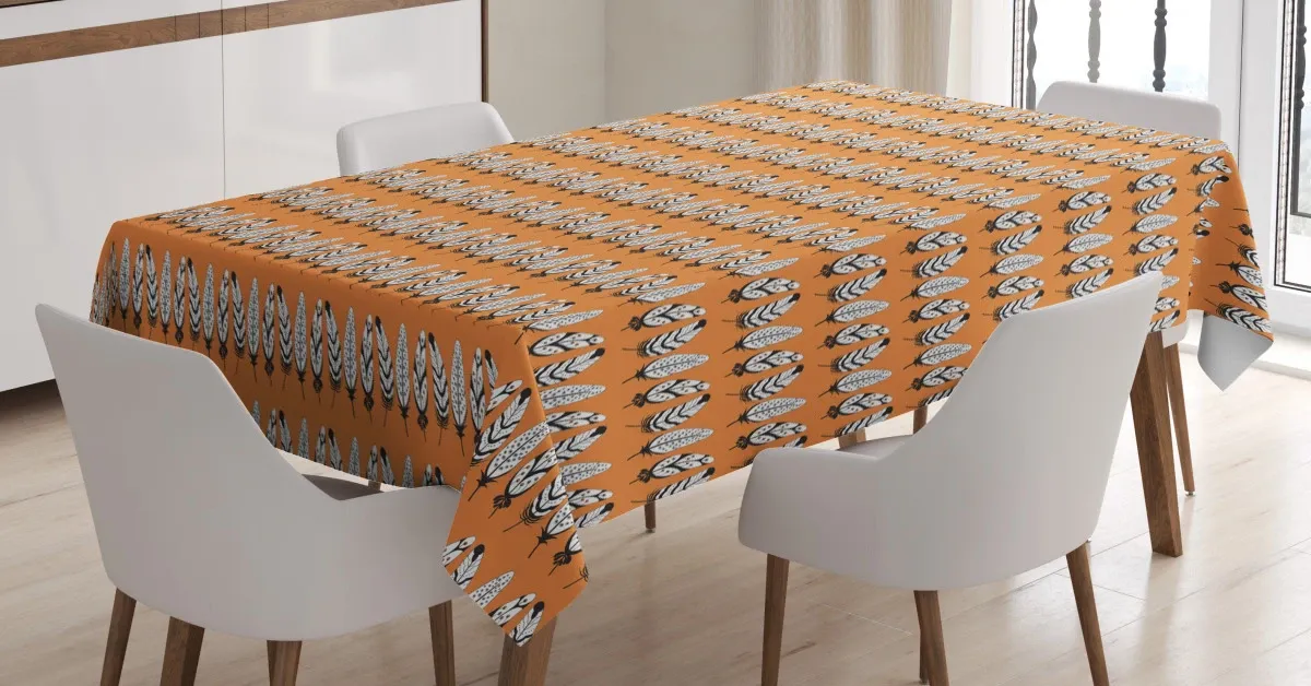 retro style ornate elements 3d printed tablecloth table decor 3241