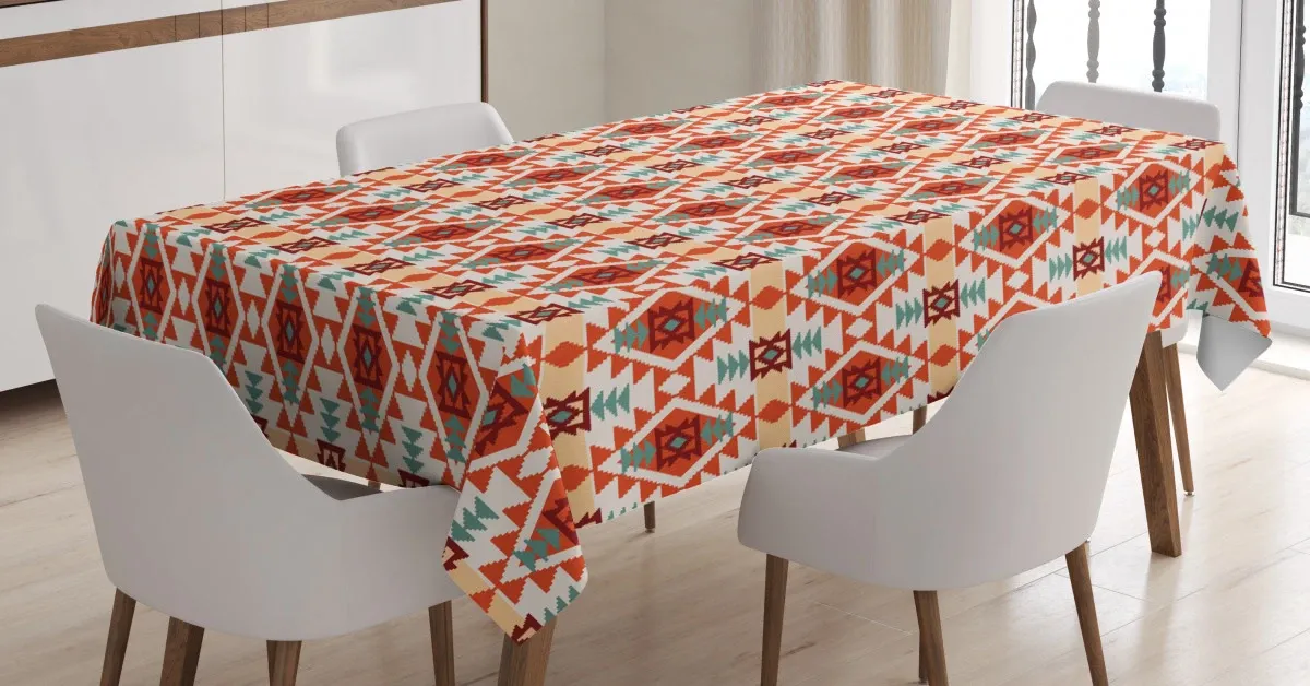 rhombus forms triangles 3d printed tablecloth table decor 7186