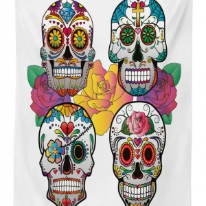 rich colors ornate 3d printed tablecloth table decor 1615