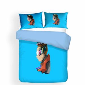Rick And Morty Blue Printed Bedding Set Bedroom Decor 2 rick and morty blue printed bedding set bedroom decor 5923