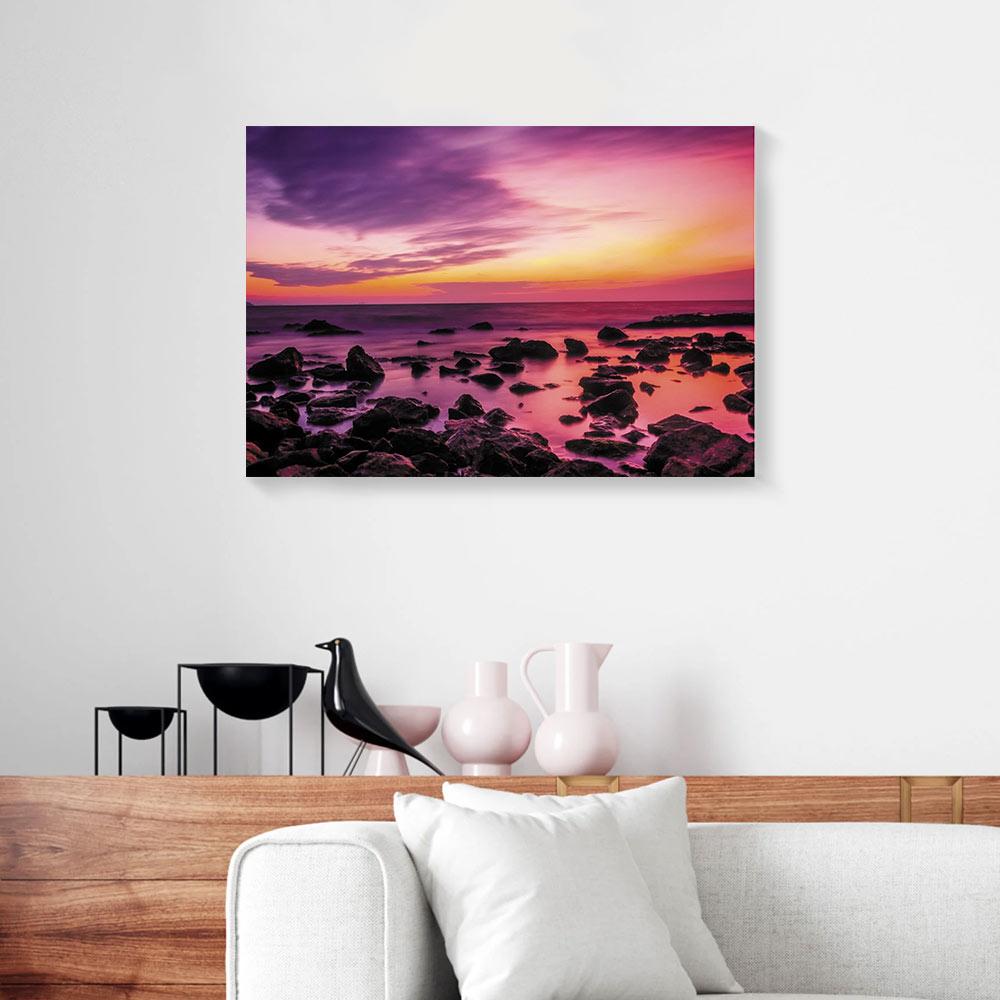 rocky sunset wonderful canvas prints wall art decor 1695