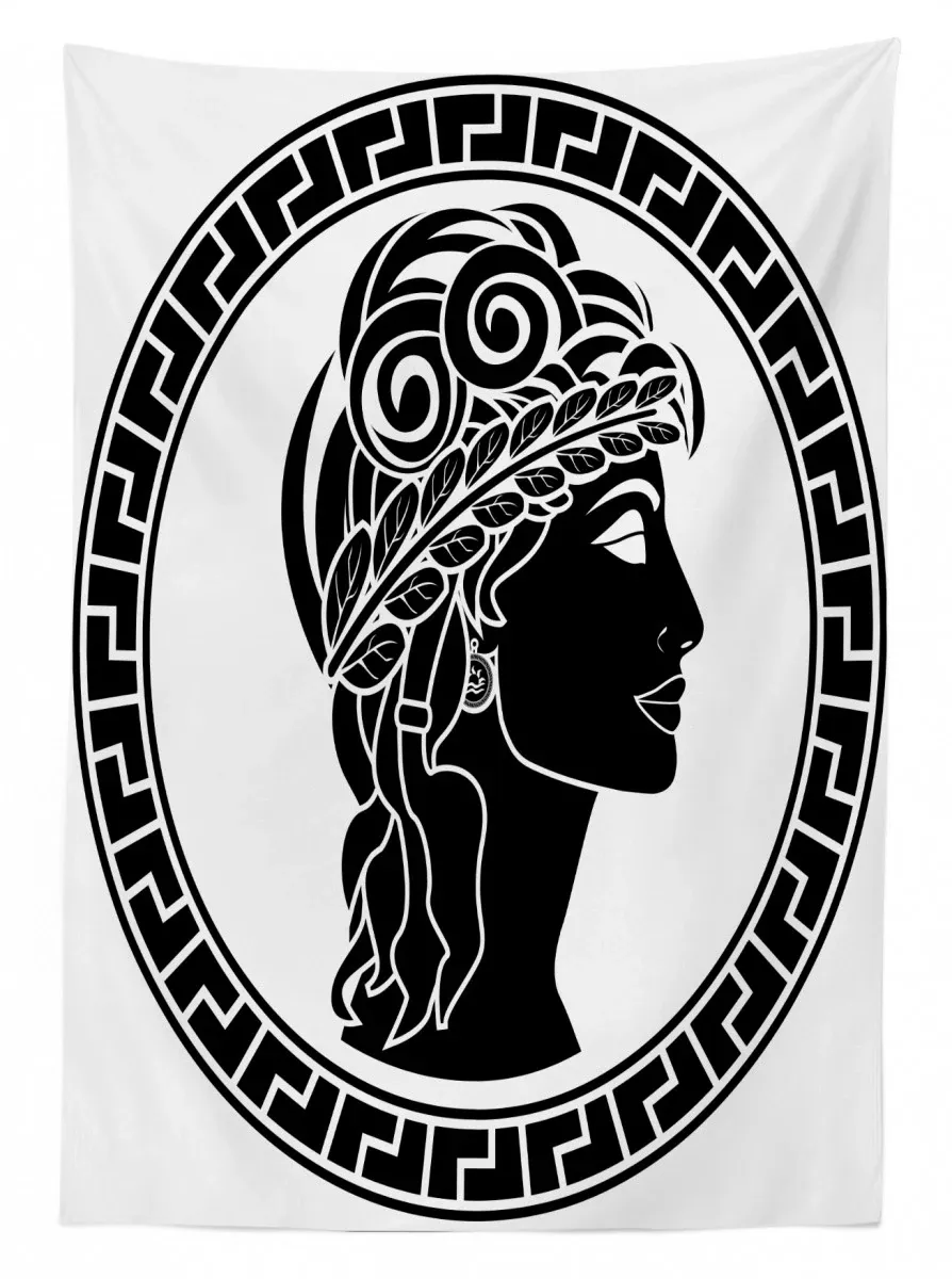 roman woman 3d printed tablecloth table decor 4735