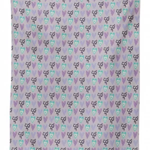 Romance Love Motifs Dots 3D Printed Tablecloth Table Decor 1 romance love motifs dots 3d printed tablecloth table decor 1423