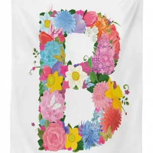 romantic abc sign 3d printed tablecloth table decor 1118