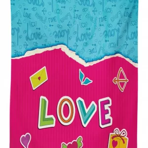 romantic cartoon elements 3d printed tablecloth table decor 3705