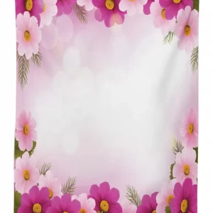 romantic daisies framework 3d printed tablecloth table decor 5109