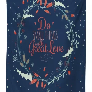 romantic floral wreath 3d printed tablecloth table decor 8730