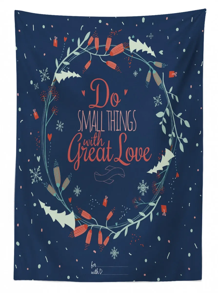 romantic floral wreath 3d printed tablecloth table decor 8730