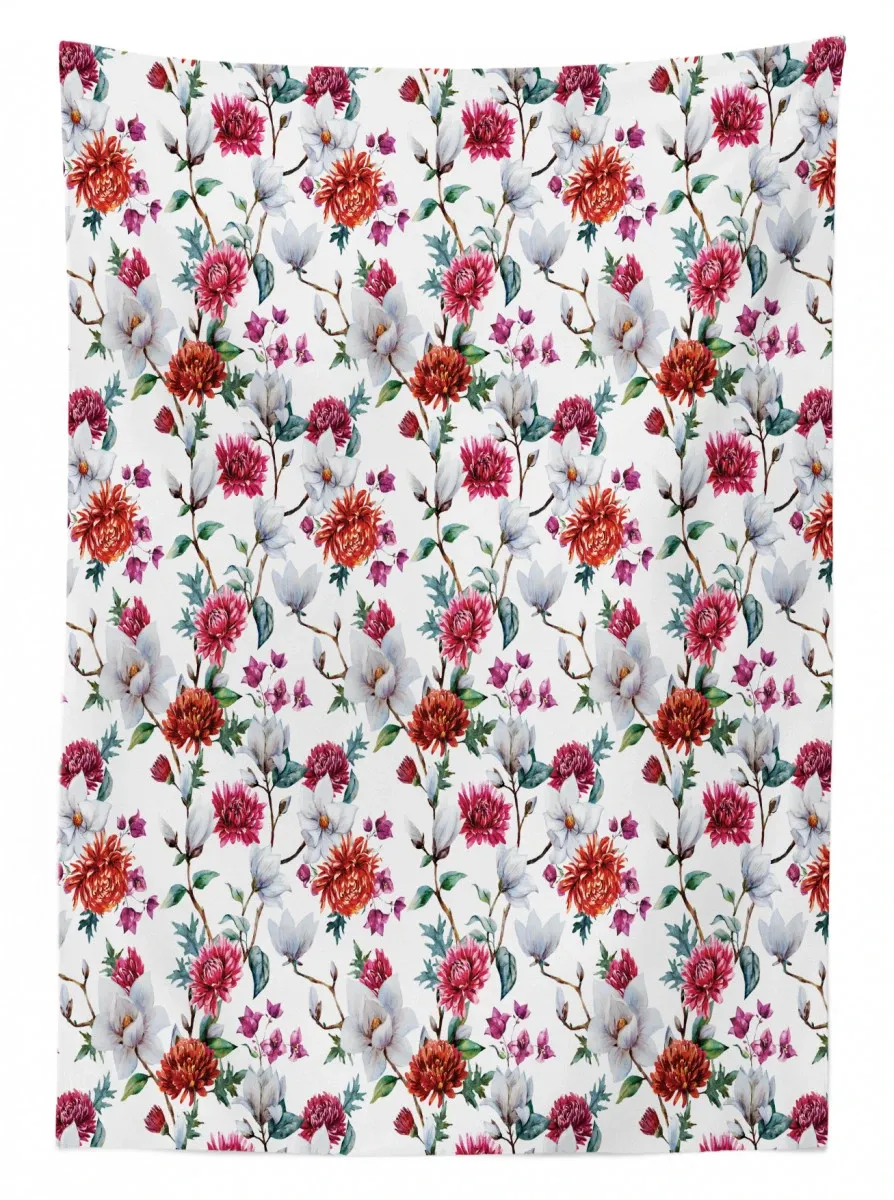 romantic magnolia nature 3d printed tablecloth table decor 6245