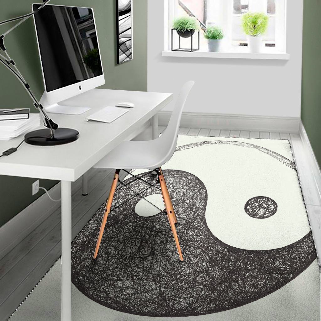 Roots Yin Yang Print Area Rug Floor Decor roots yin yang print area rug floor decor 5024