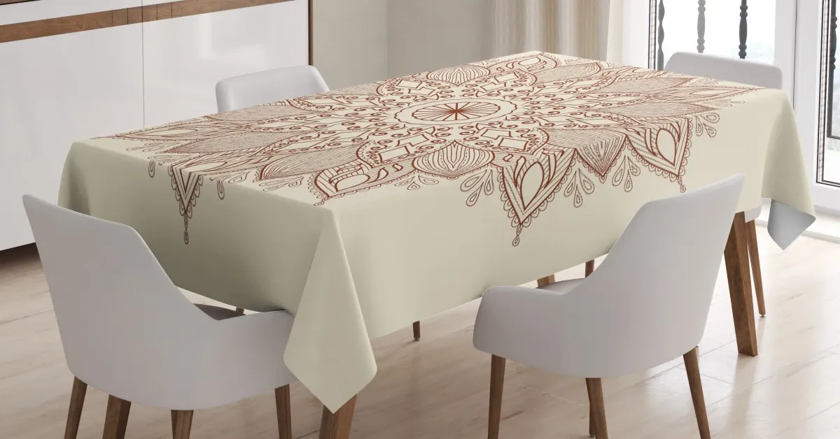 round lace 3d printed tablecloth table decor 2575