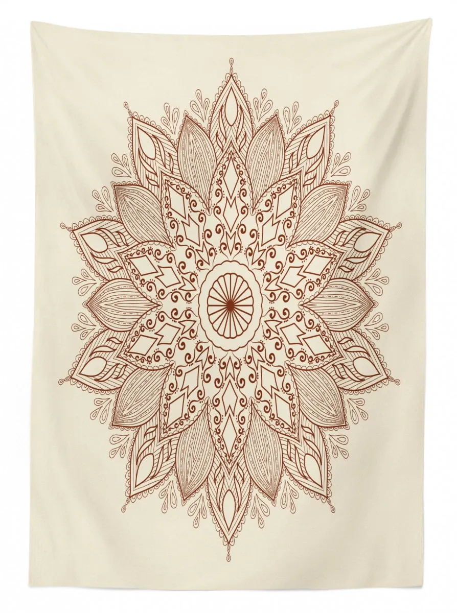 round lace 3d printed tablecloth table decor 4358