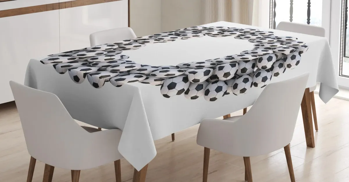 round oval 3d printed tablecloth table decor 3570