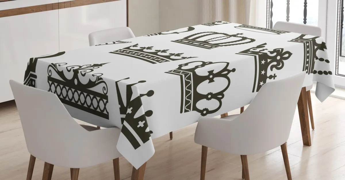 royalty crowns 3d printed tablecloth table decor 1578