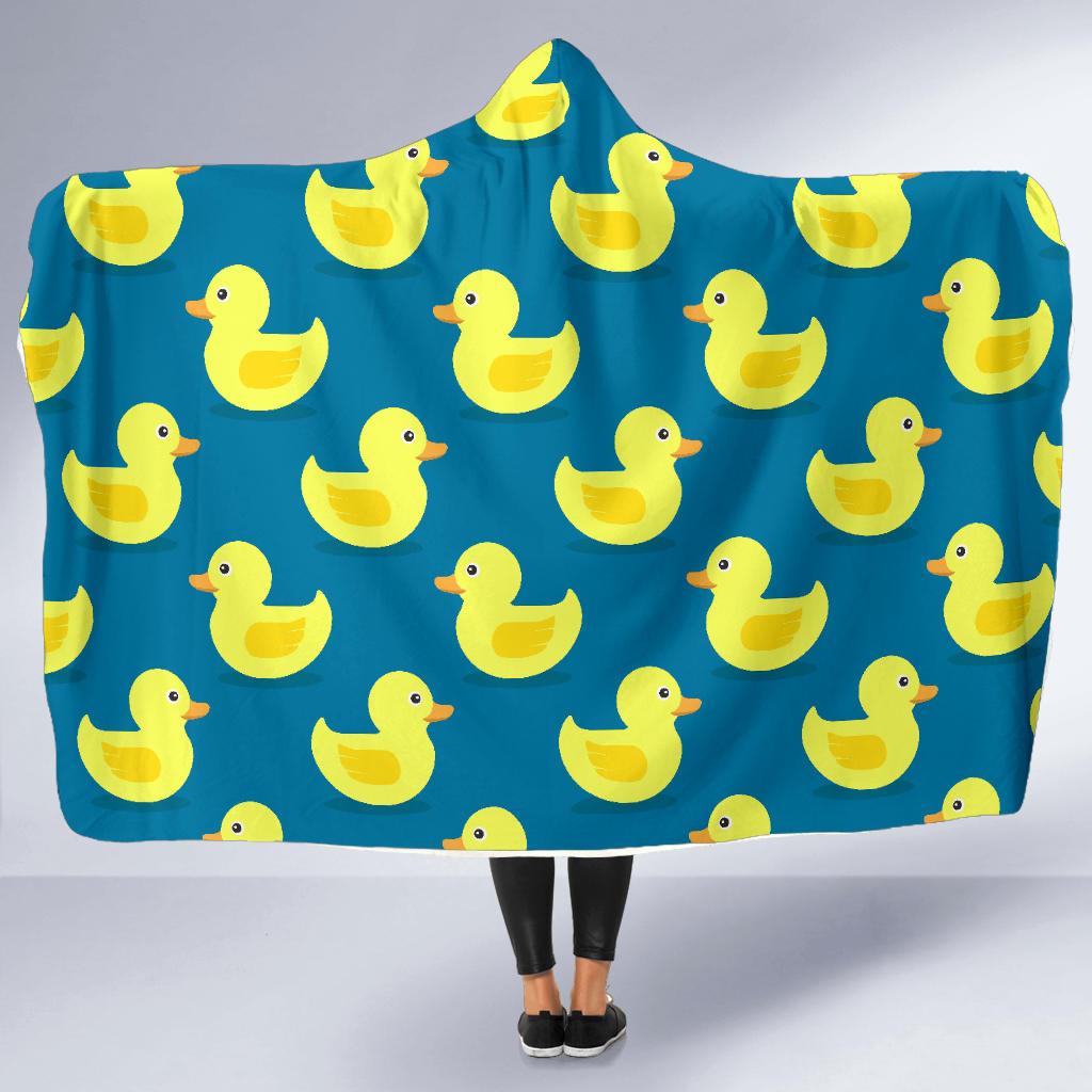 Rubber Duck Pattern Print Hooded Blanket Cloak Blanket rubber duck pattern print hooded blanket cloak blanket 8372