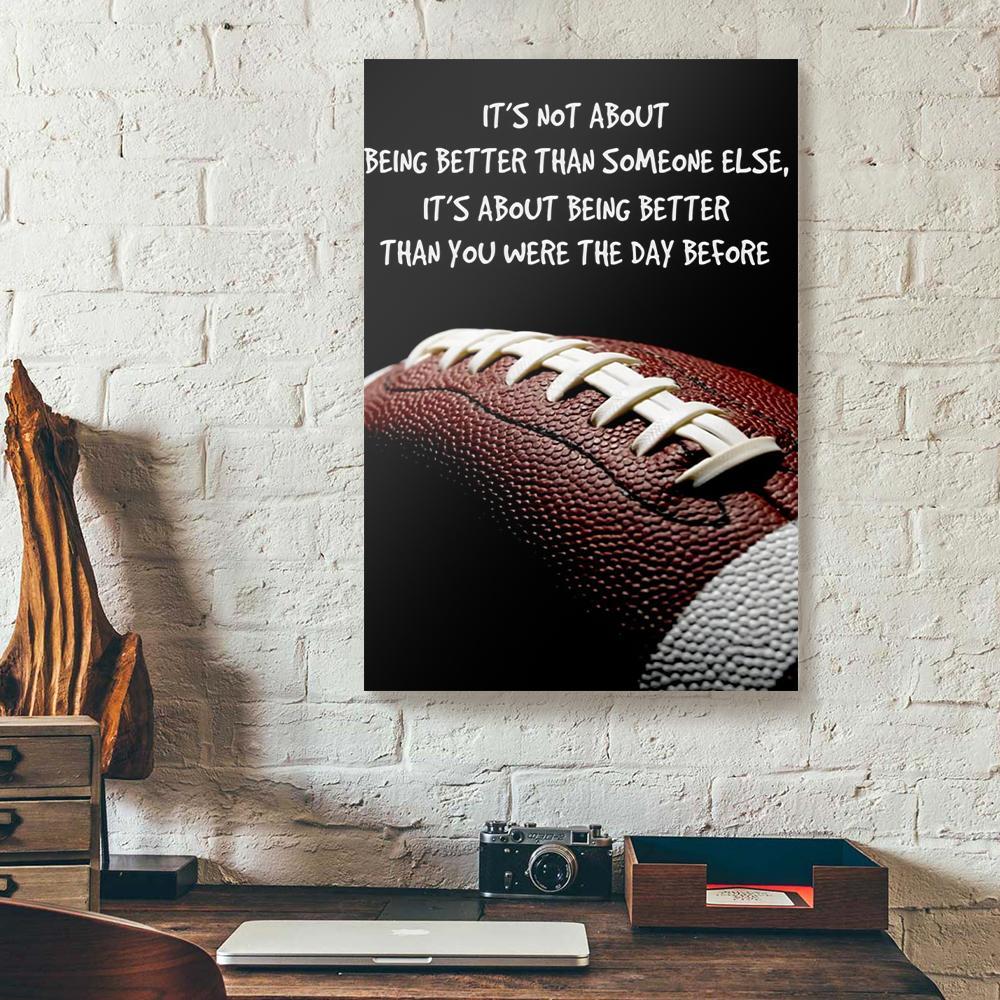 rugby football canvas prints wall art decor 6839